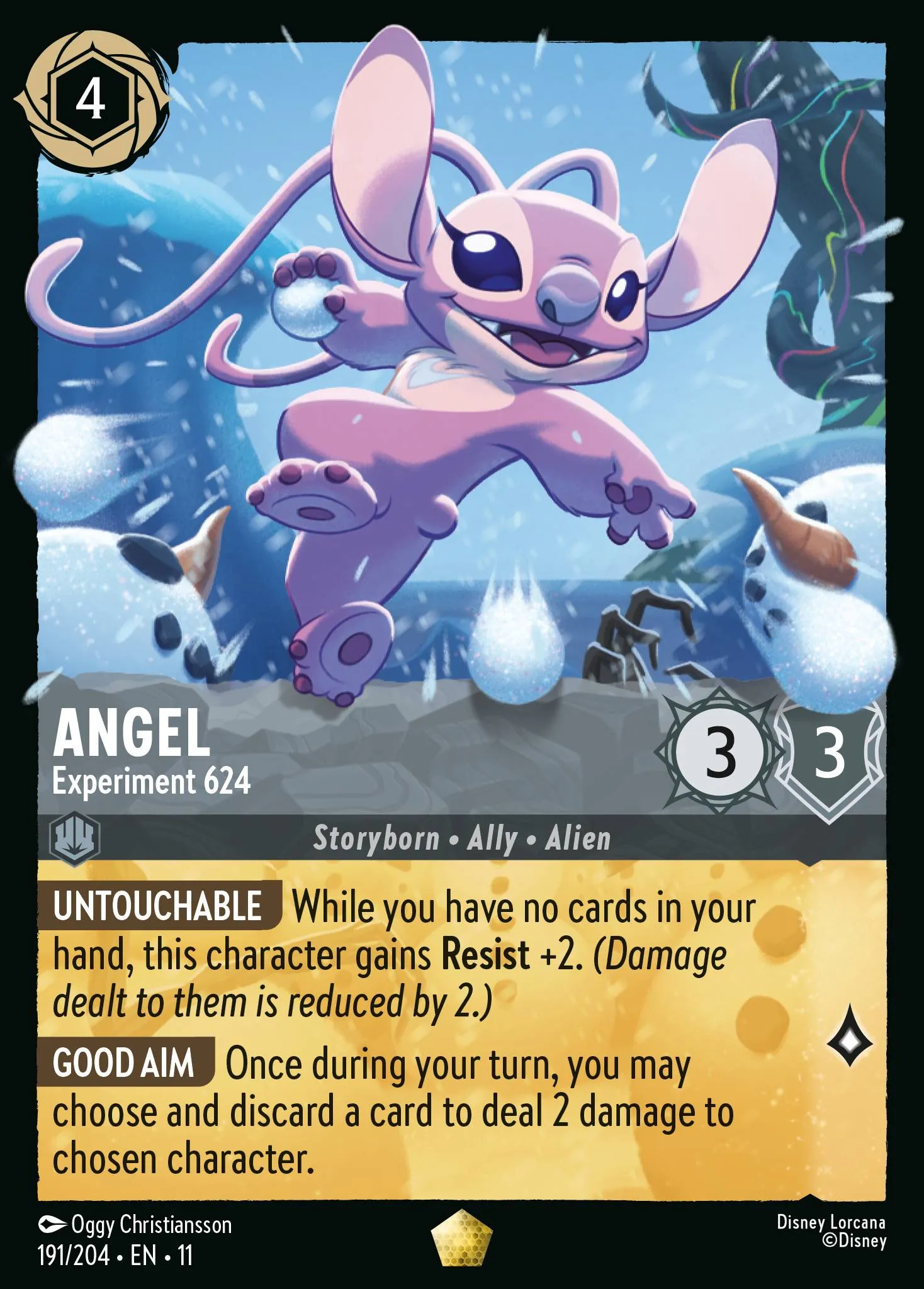 2026 Winterspell Angel - Experiment 624 [Foil] Legendary #191 Legendary card image