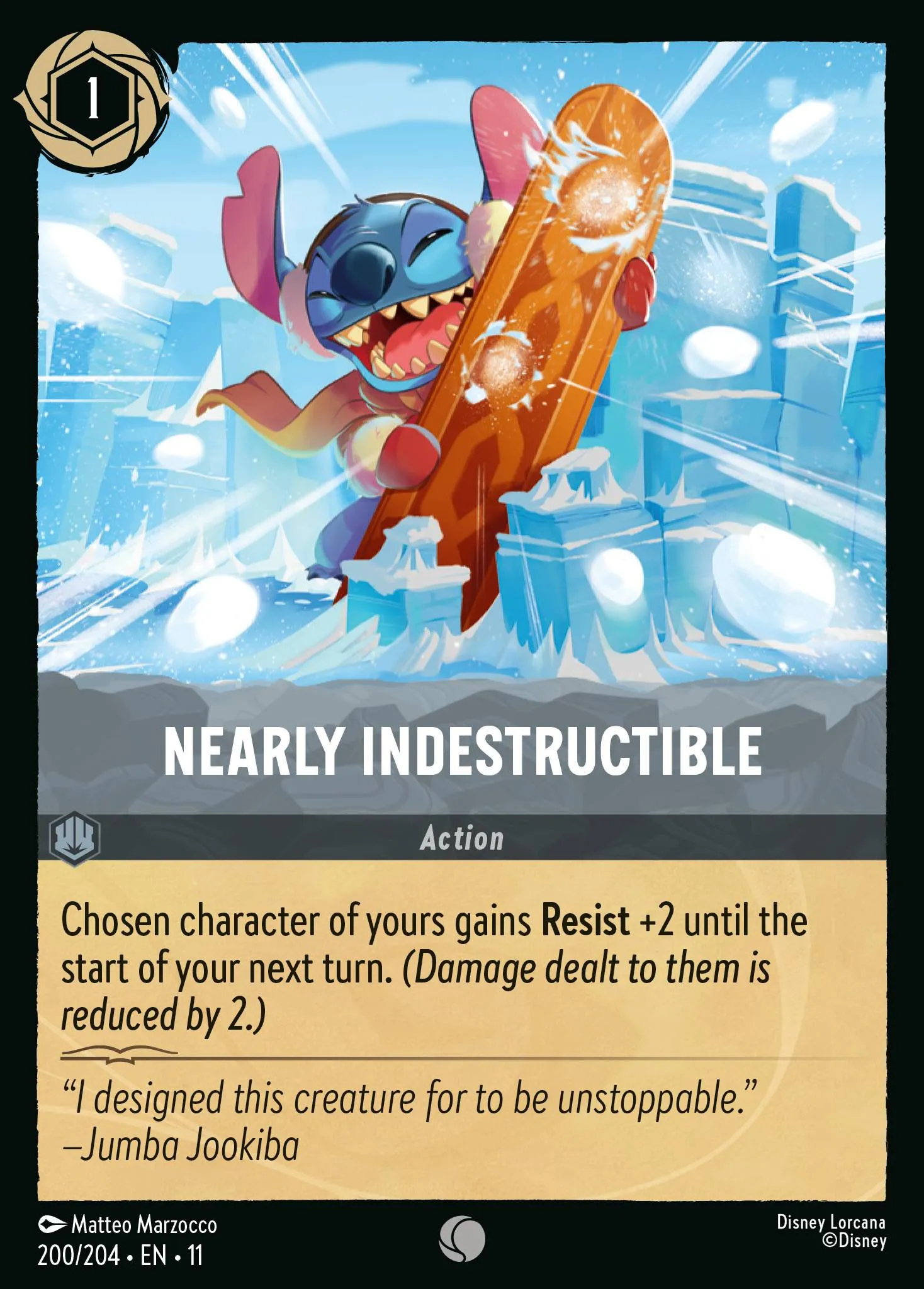 2026 Winterspell Nearly Indestructible Common #200 Common card image
