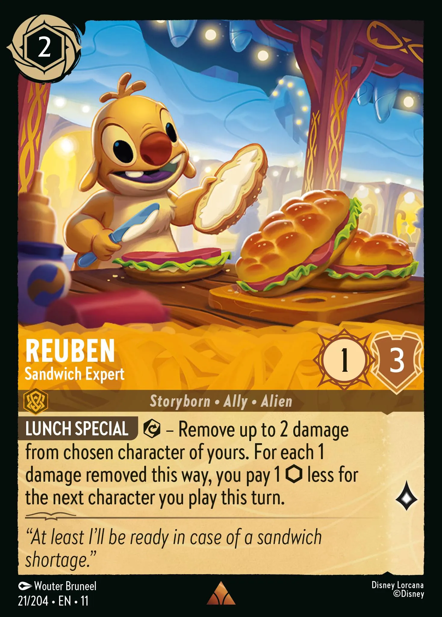 2026 Winterspell Reuben - Sandwich Expert [Foil] Rare #21 Rare card image