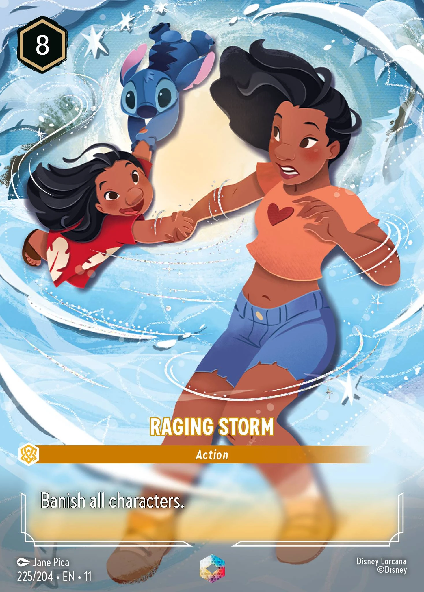 2026 Winterspell Raging Storm Enchanted #225 Enchanted card image