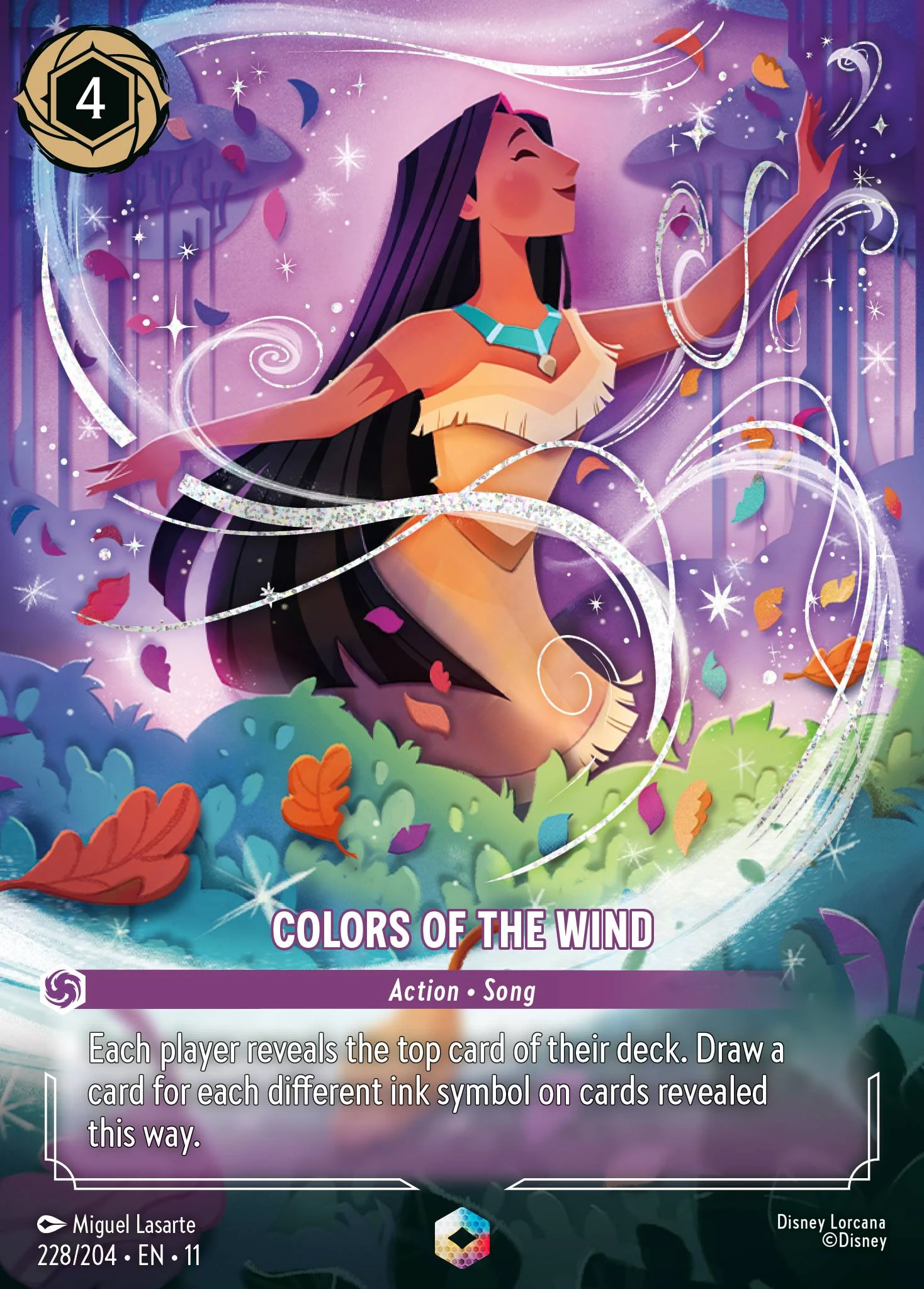 2026 Winterspell Colors of the Wind Enchanted #228 Enchanted card image