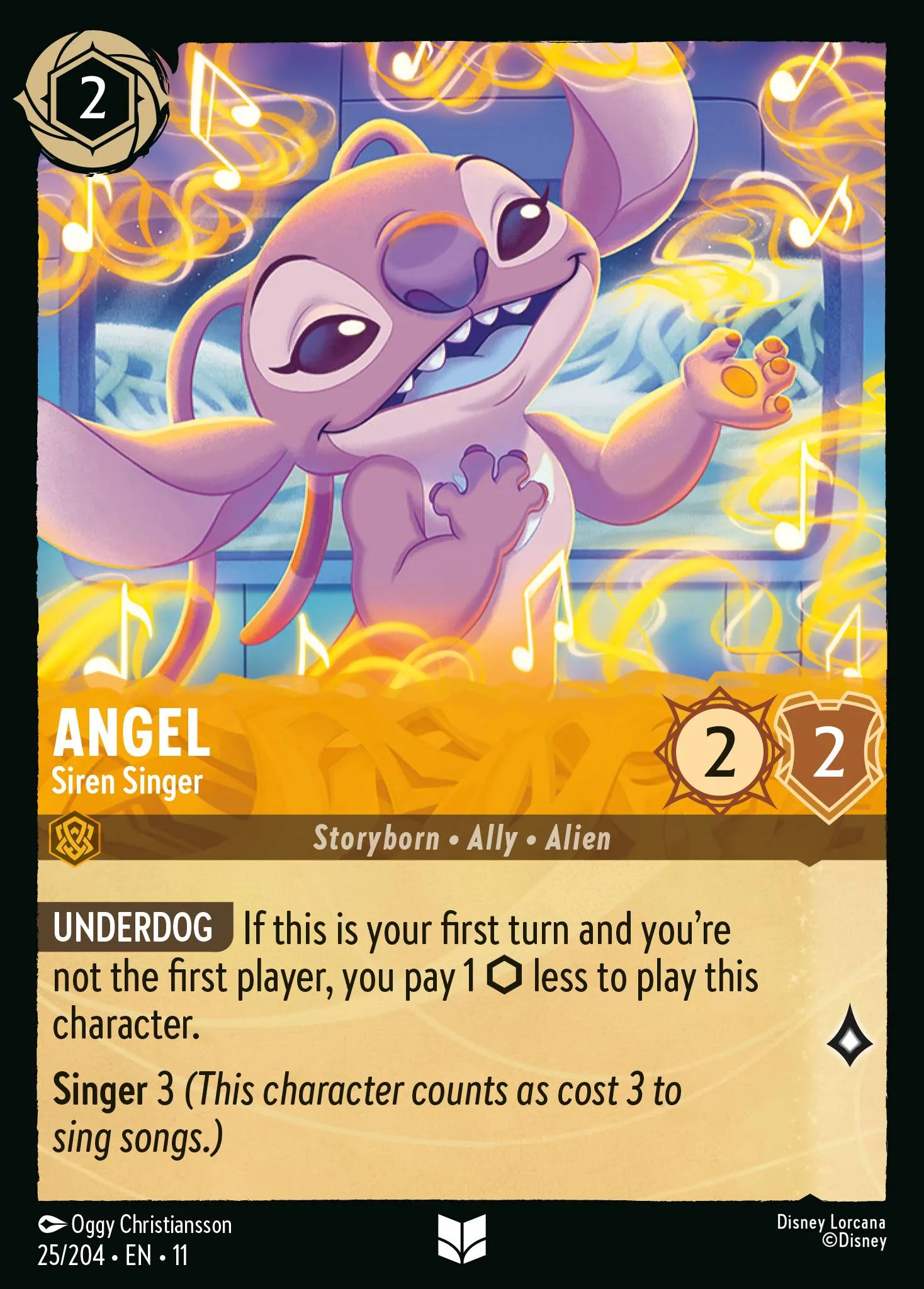 2026 Winterspell Angel - Siren Singer [Foil] Uncommon #25 Uncommon card image