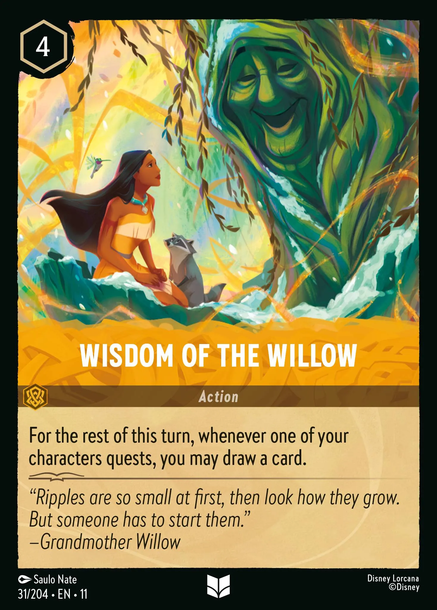 2026 Winterspell Wisdom of the Willow [Foil] Uncommon #31 Uncommon card image