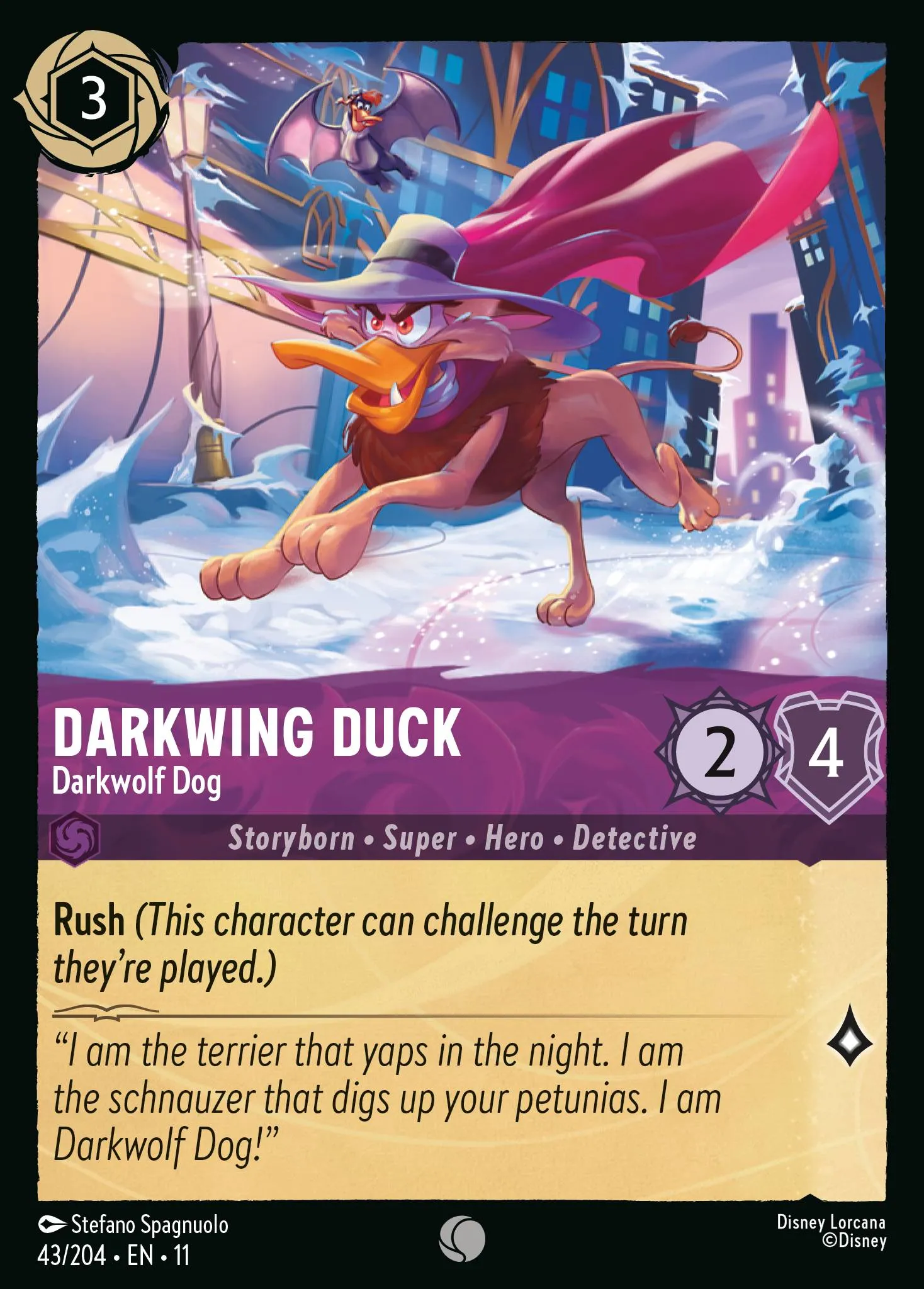 2026 Winterspell Darkwing Duck - Darkwolf Dog [Foil] Common #43 Common card image