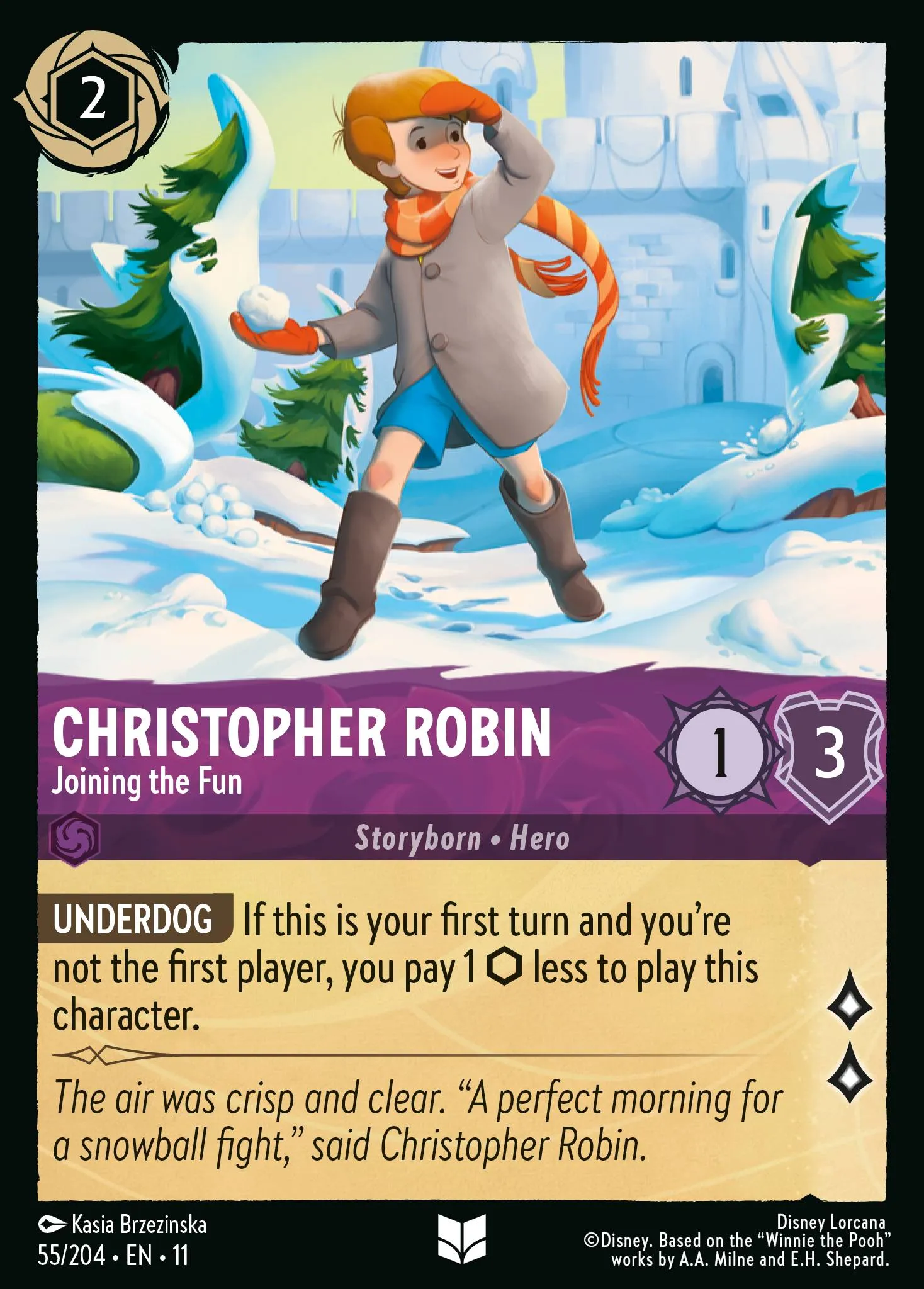 2026 Winterspell Christopher Robin - Joining the Fun Uncommon #55 Uncommon card image