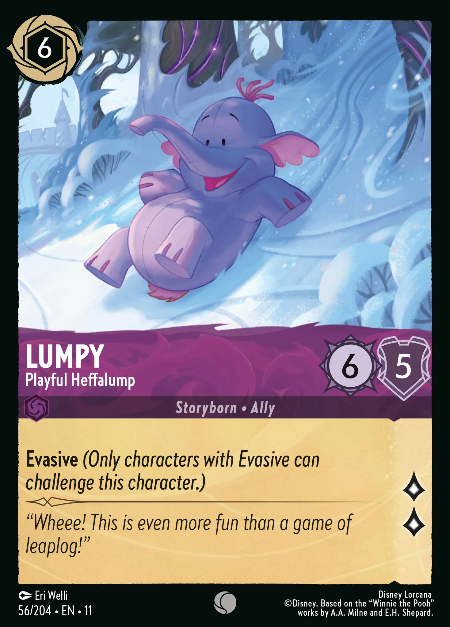 2026 Winterspell Lumpy - Playful Heffalump Common #56 Common card image