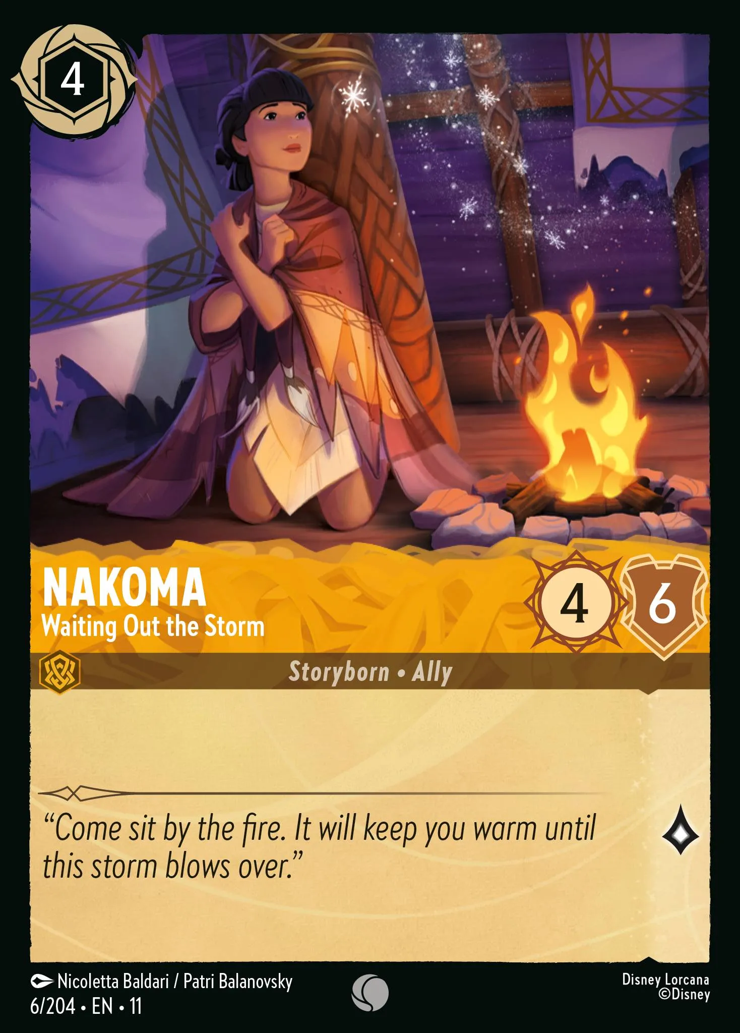 2026 Winterspell Nakoma - Waiting Out the Storm [Foil] Common #6 Common card image