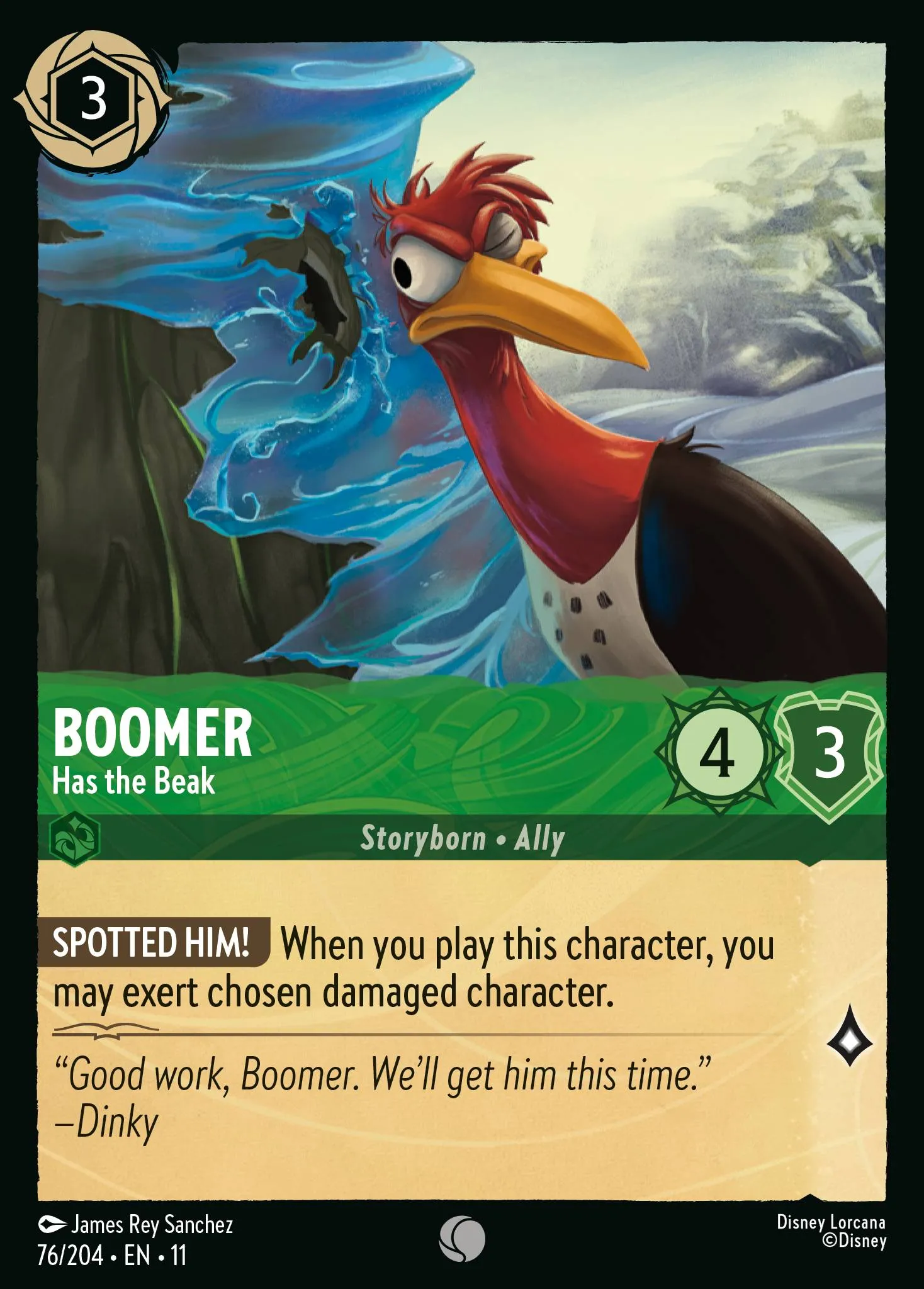 2026 Winterspell Boomer - Has the Beak Common #76 Common card image