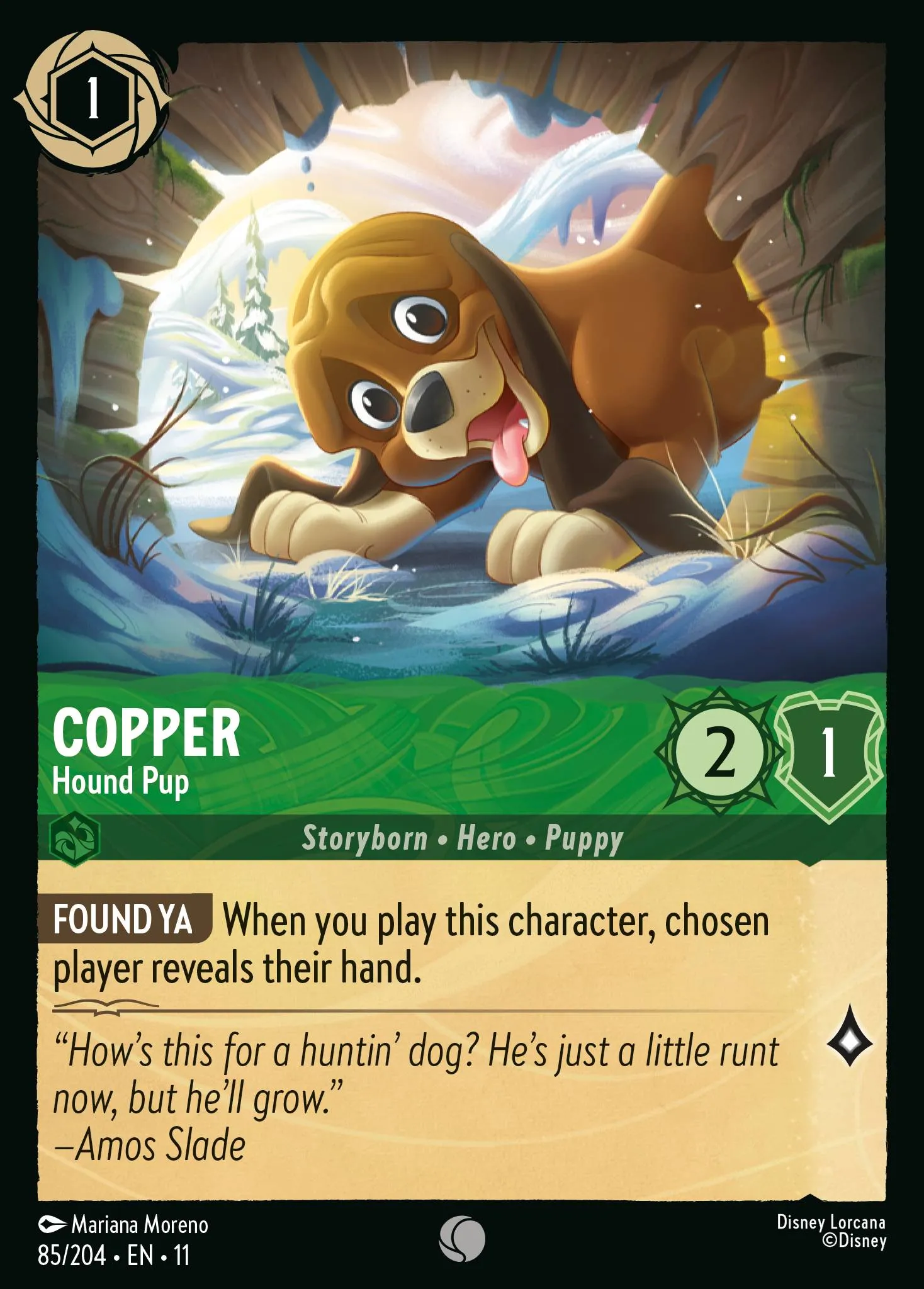2026 Winterspell Copper - Hound Pup Common #85 Common card image