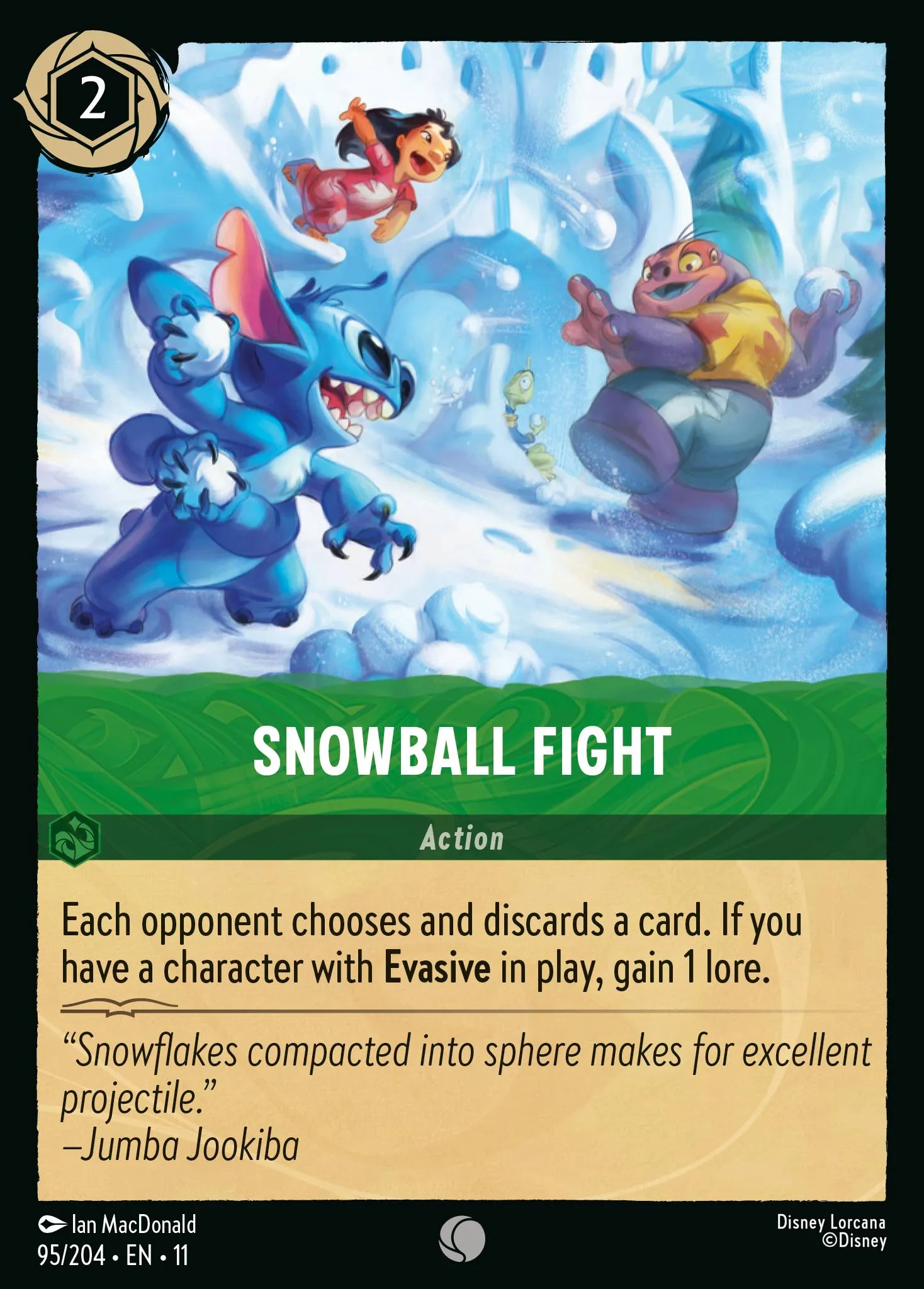 2026 Winterspell Snowball Fight #95 Common card image