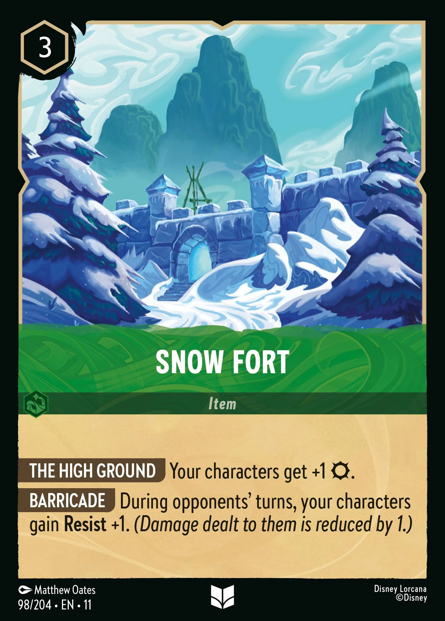 2026 Winterspell Snow Fort #98 Uncommon card image