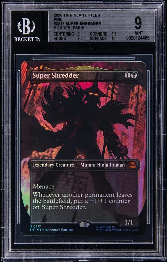 2026 Magic The Gathering Teenage Mutant Ninja Turtles Mythic Rare Super Shredder #0217 card image