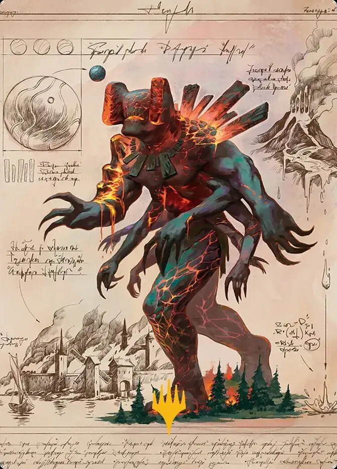 2026 Secrets of Strixhaven Art Series Magmablood Archaic // Magmablood Archaic #31 common card image