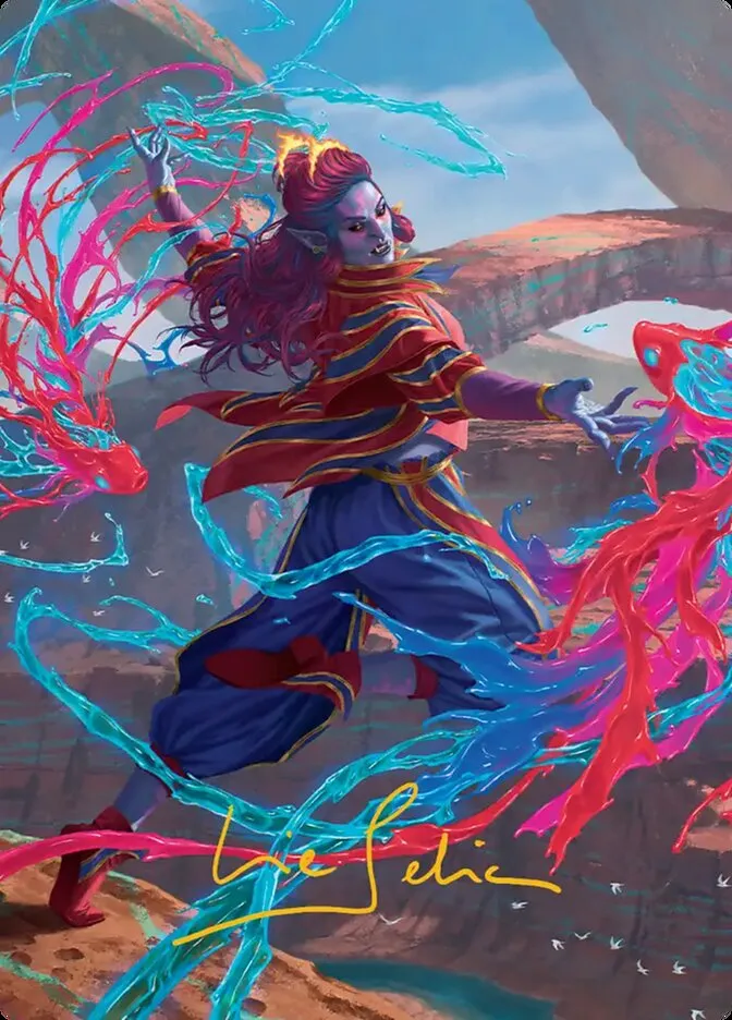 2026 Secrets of Strixhaven Art Series Rootha, Mastering the Moment // Rootha, Mastering the Moment #34 common card image