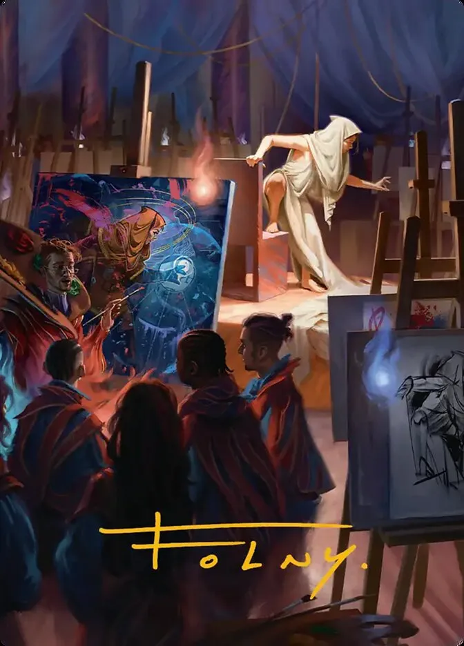 2026 Secrets of Strixhaven Art Series Archaeomancer // Archaeomancer #41 common card image