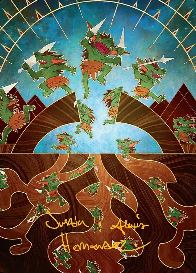 2026 Secrets of Strixhaven Art Series Empty the Warrens // Empty the Warrens #46 common card image