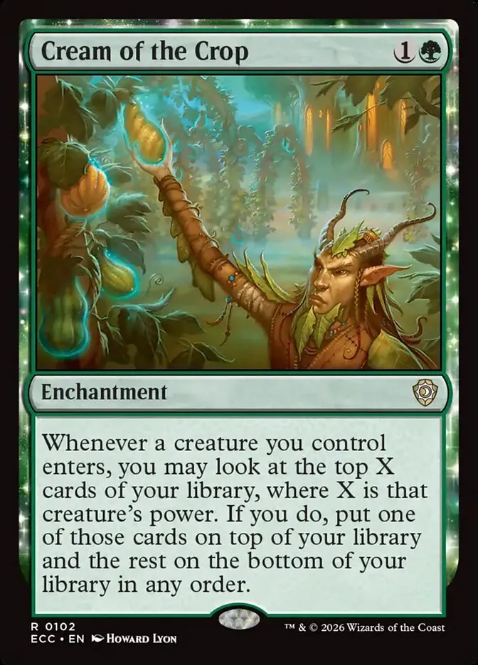 2026 Lorwyn Eclipsed Commander Cream of the Crop rare #102 rare card image