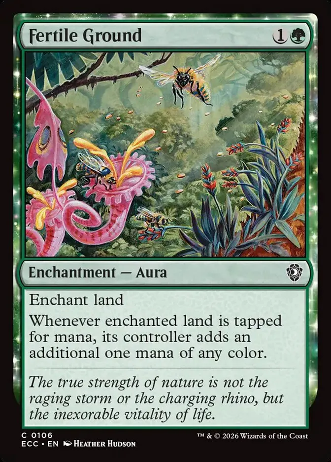 2026 Lorwyn Eclipsed Commander Fertile Ground common #106 common card image