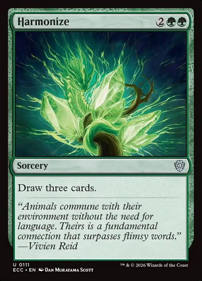 2026 Lorwyn Eclipsed Commander Harmonize uncommon #111 uncommon card image