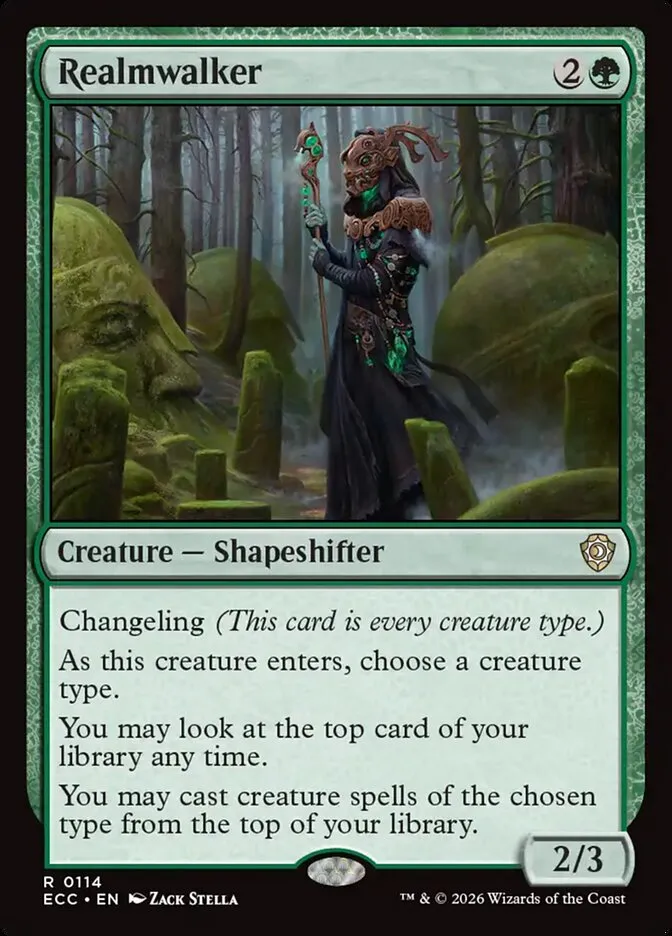 2026 Lorwyn Eclipsed Commander Realmwalker #114 rare card image