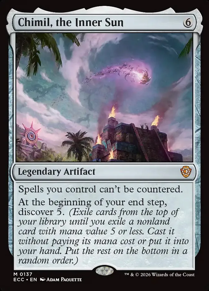 2026 Lorwyn Eclipsed Commander Chimil, the Inner Sun mythic #137 mythic card image