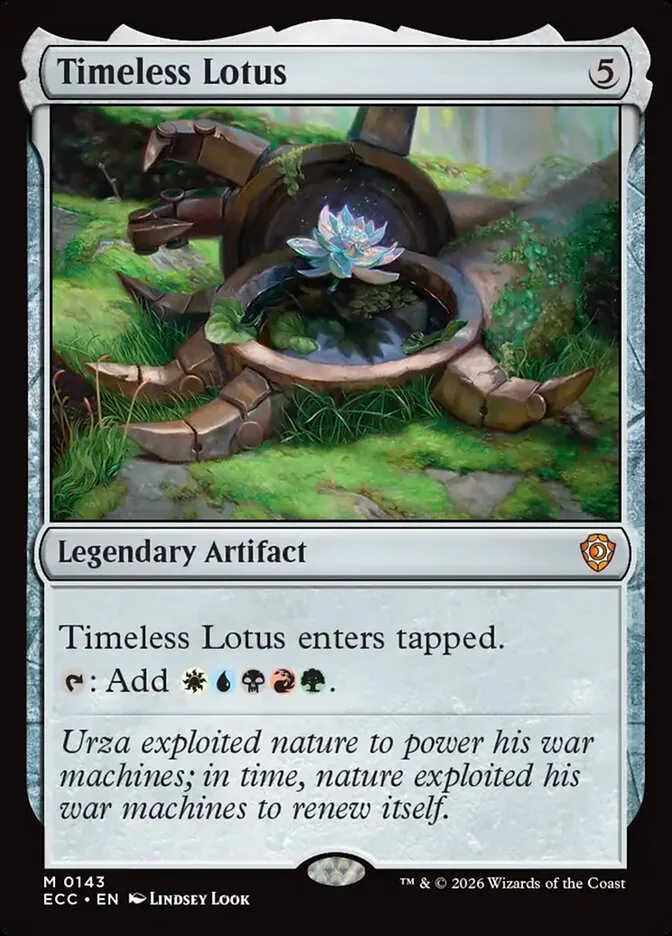 2026 Lorwyn Eclipsed Commander Timeless Lotus mythic #143 mythic card image