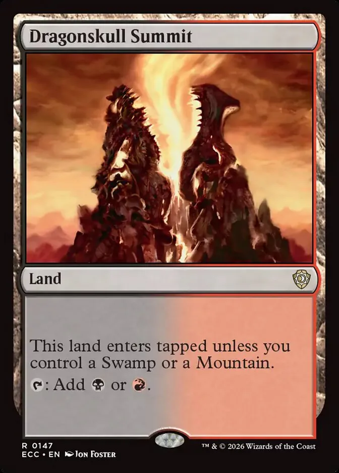 2026 Lorwyn Eclipsed Commander Dragonskull Summit rare #147 rare card image