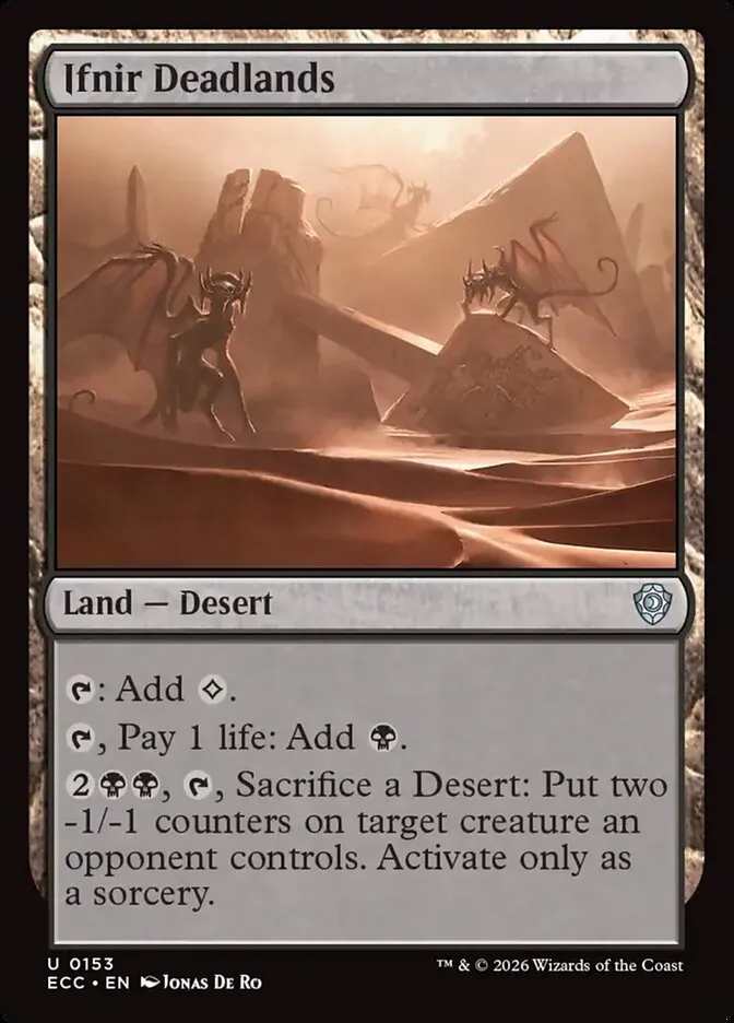 2026 Lorwyn Eclipsed Commander Ifnir Deadlands uncommon #153 uncommon card image