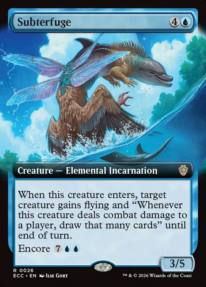 2026 Lorwyn Eclipsed Commander Subterfuge rare #26 rare card image