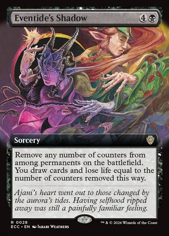 2026 Lorwyn Eclipsed Commander Eventide's Shadow #28 rare card image
