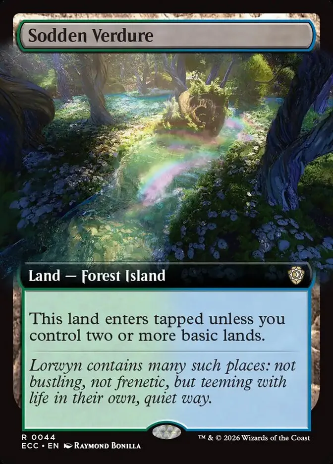 2026 Lorwyn Eclipsed Commander Sodden Verdure #44 rare card image