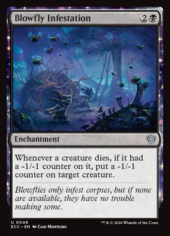 2026 Lorwyn Eclipsed Commander Blowfly Infestation uncommon #46 uncommon card image