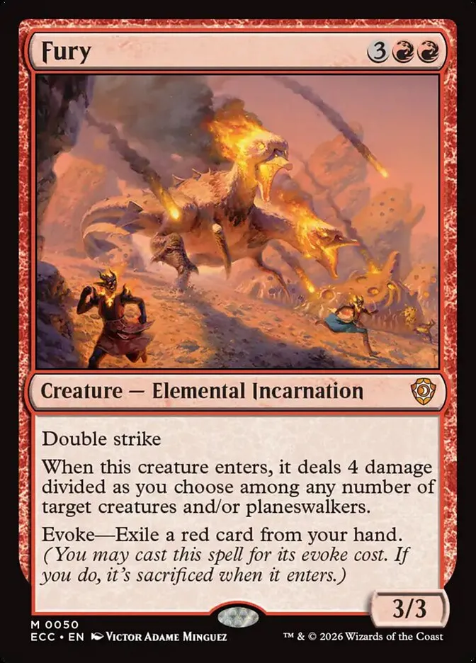 2026 Lorwyn Eclipsed Commander Fury mythic #50 mythic card image