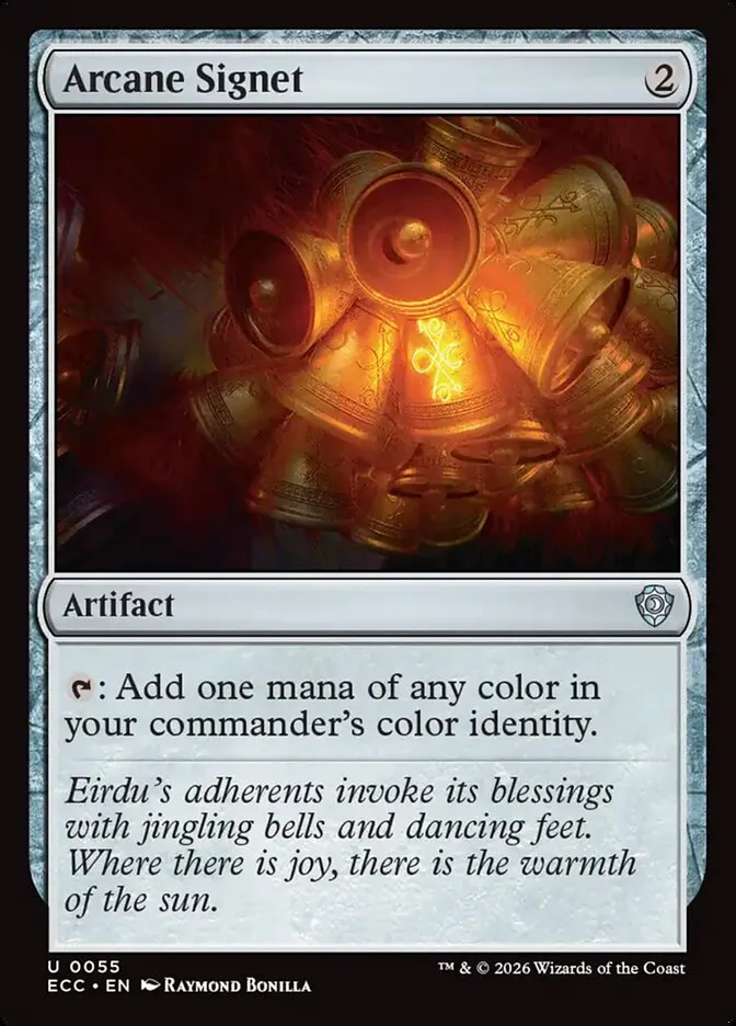 2026 Lorwyn Eclipsed Commander Arcane Signet uncommon #55 uncommon card image