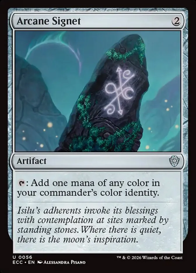 2026 Lorwyn Eclipsed Commander Arcane Signet uncommon #56 uncommon card image