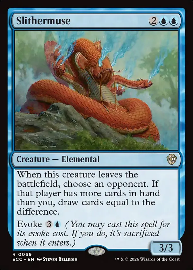 2026 Lorwyn Eclipsed Commander Slithermuse rare #69 rare card image
