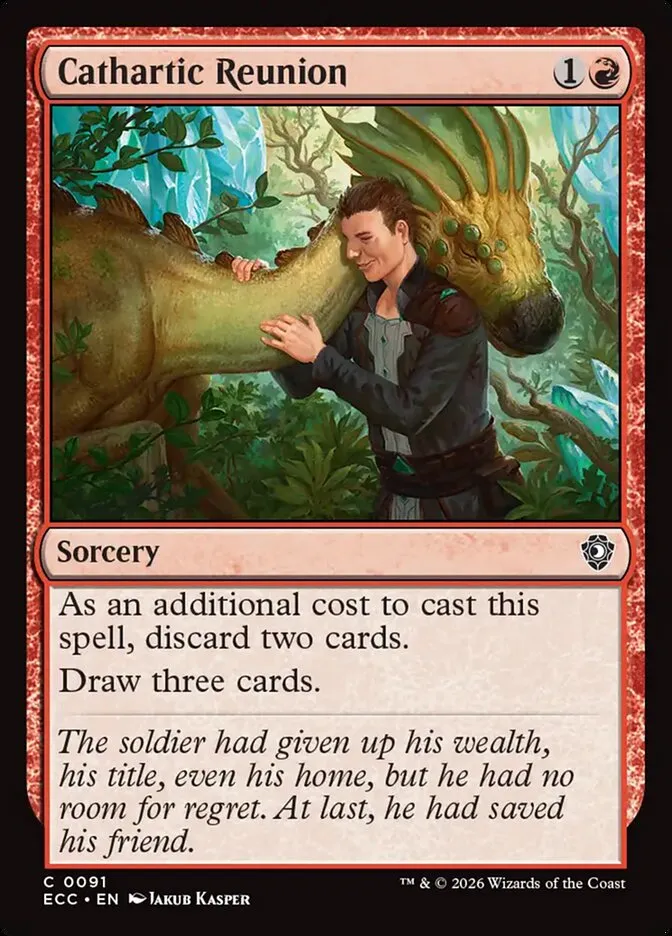 2026 Lorwyn Eclipsed Commander Cathartic Reunion common #91 common card image