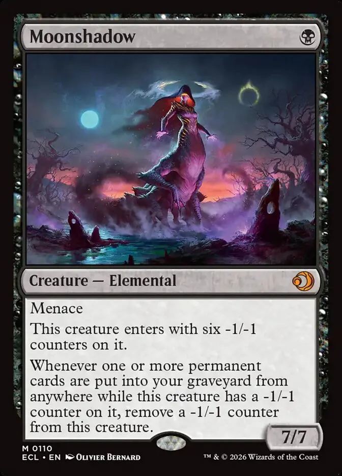 2026 Lorwyn Eclipsed Moonshadow mythic #110 mythic card image