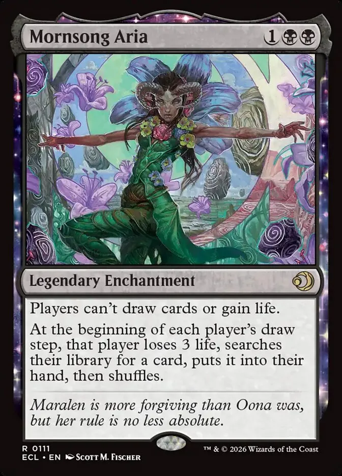 2026 Lorwyn Eclipsed Mornsong Aria [Foil] rare #111 rare card image
