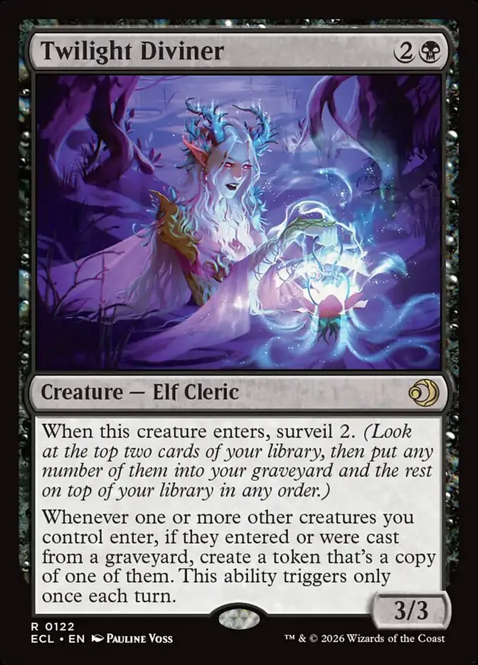 2026 Lorwyn Eclipsed Twilight Diviner rare #122 rare card image