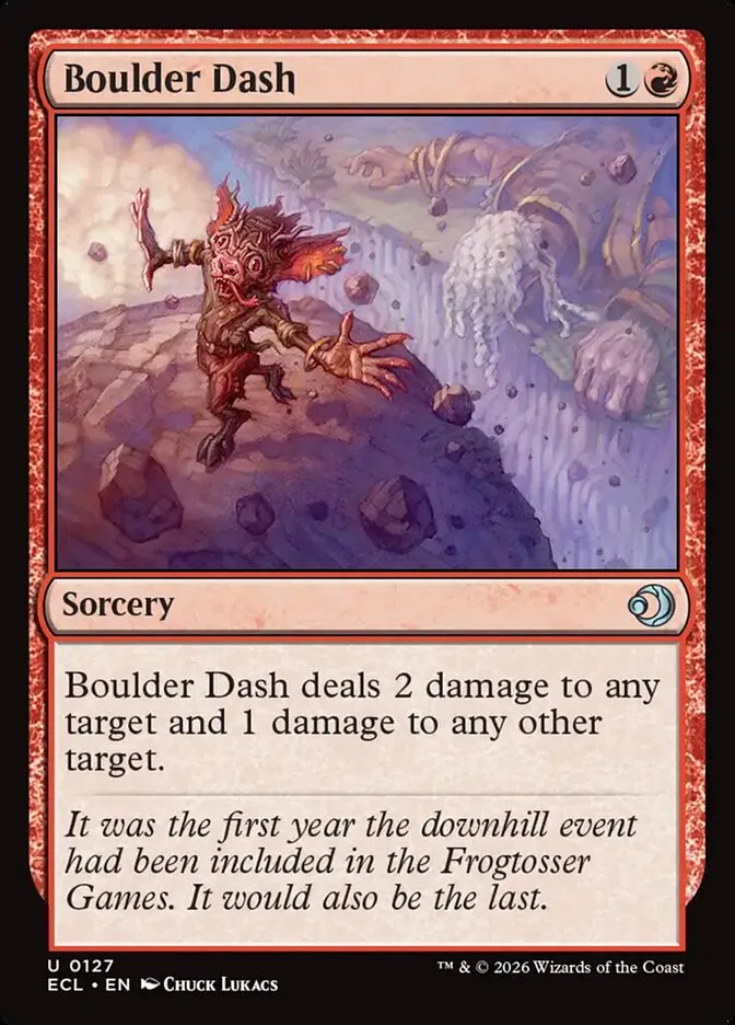2026 Lorwyn Eclipsed Boulder Dash uncommon #127 uncommon card image