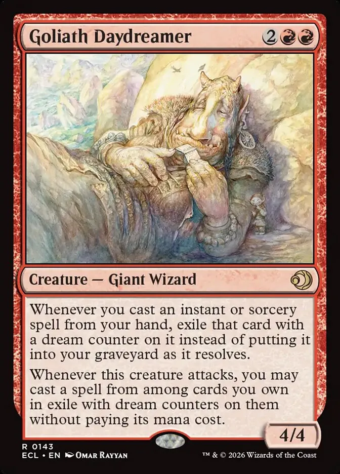 2026 Lorwyn Eclipsed Goliath Daydreamer [Foil] rare #143 rare card image