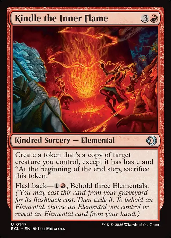 2026 Lorwyn Eclipsed Kindle the Inner Flame [Foil] uncommon #147 uncommon card image