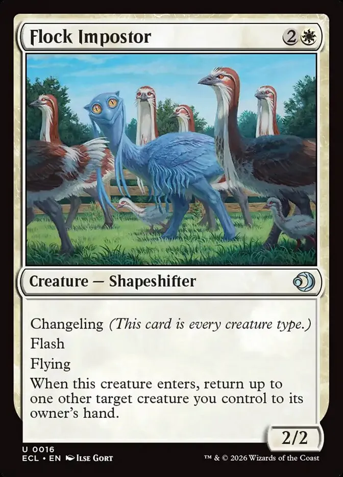2026 Lorwyn Eclipsed Flock Impostor uncommon #16 uncommon card image