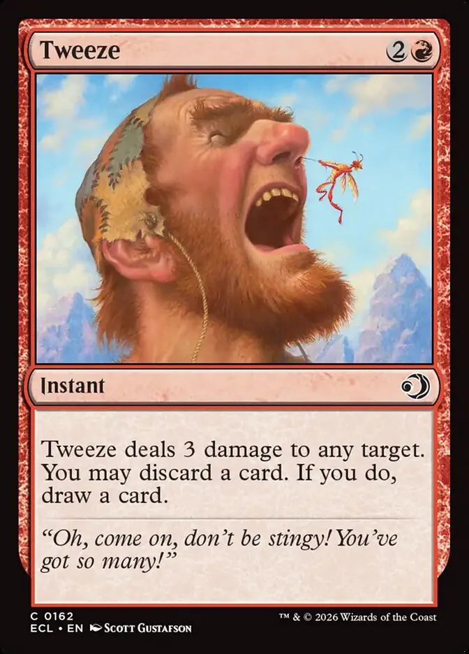 2026 Lorwyn Eclipsed Tweeze common #162 common card image