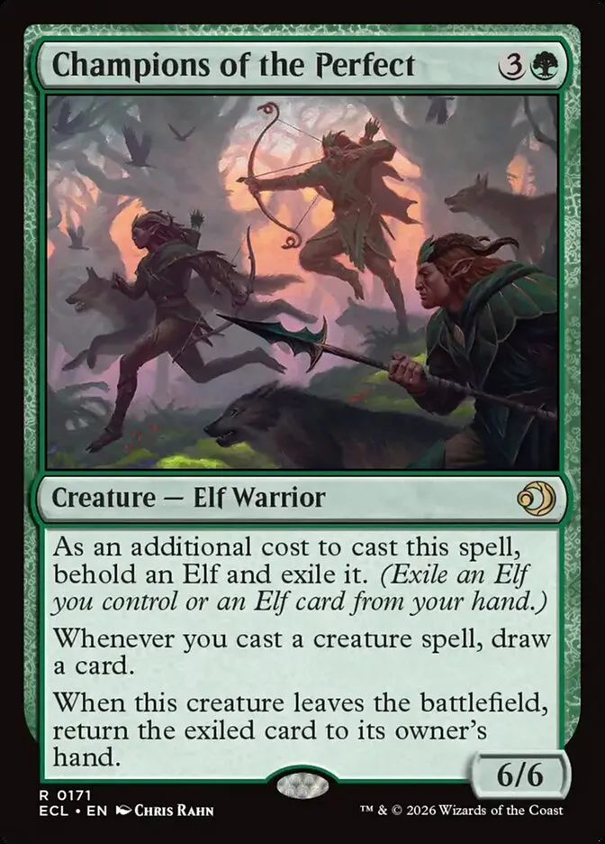 2026 Lorwyn Eclipsed Champions of the Perfect rare #171 rare card image