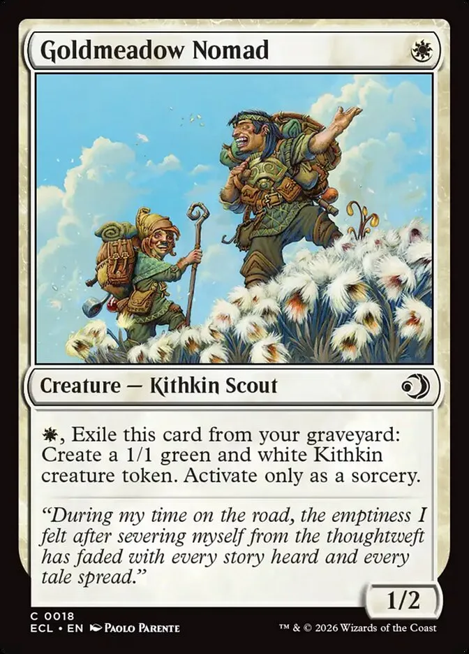 2026 Lorwyn Eclipsed Goldmeadow Nomad [Foil] common #18 common card image
