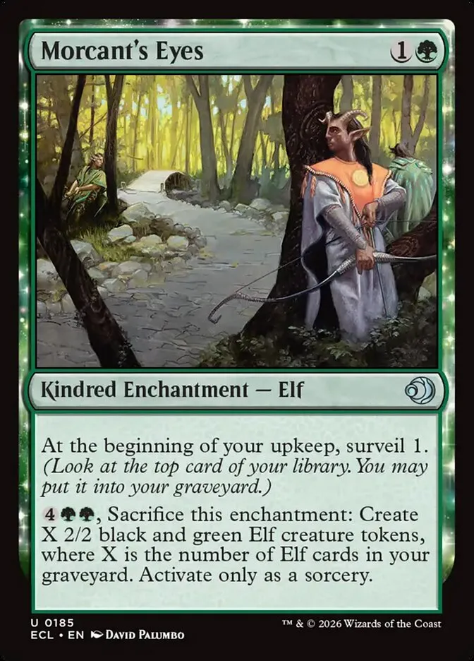 2026 Lorwyn Eclipsed Morcant's Eyes uncommon #185 uncommon card image