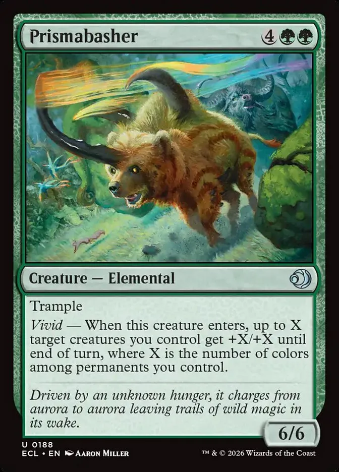 2026 Lorwyn Eclipsed Prismabasher uncommon #188 uncommon card image
