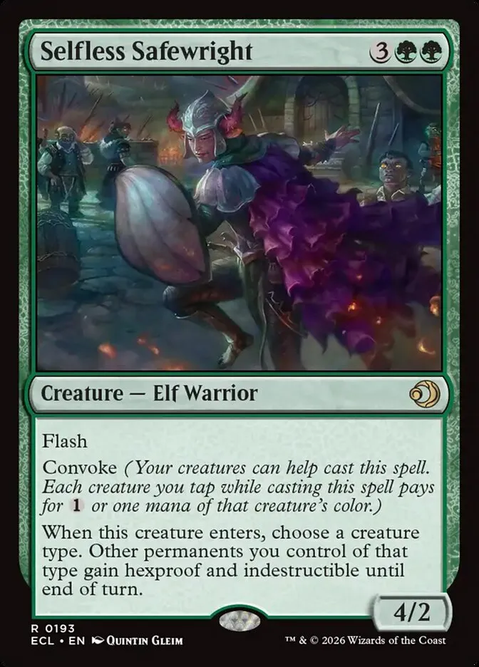 2026 Lorwyn Eclipsed Selfless Safewright rare #193 rare card image